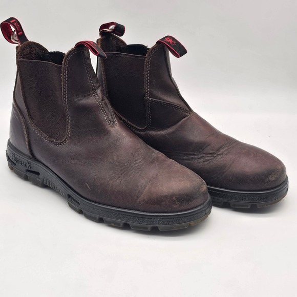 Redback Brown Leather Pull On Chelsea Work Boots US 11 Durable Comfort - Picture 1 of 9